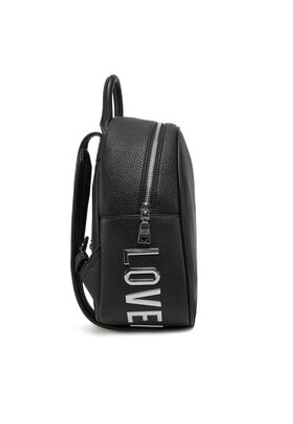 Love Moschino - LOVE MOSCHINO Plecak JC4030PP1MLT000B Czarny. Kolor: czarny. Materiał: skóra