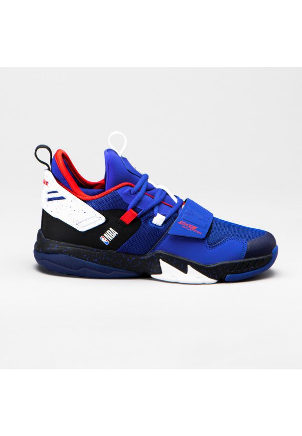 TARMAK - Buty Do Koszykówki Ss500 Mid Los Angeles Clippers Dla Chłopców I Dziewczynek. Kolor: niebieski. Materiał: kauczuk. Sport: koszykówka