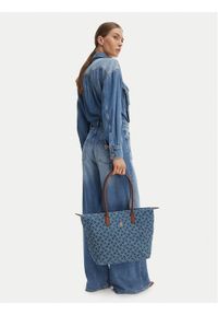 TOMMY HILFIGER - Tommy Hilfiger Torebka Popette Tote Denim Flag AW0AW18613 Niebieski. Kolor: niebieski #1