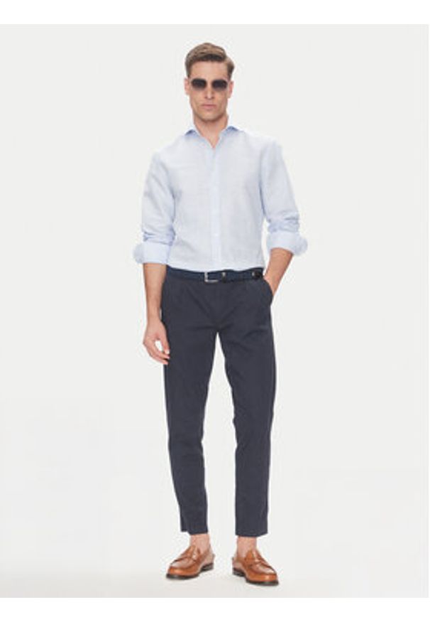 Baldessarini Koszula B3 10012.3710 Błękitny Regular Fit. Kolor: niebieski. Materiał: bawełna