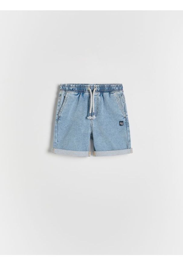 Reserved - Jeansowe szorty - niebieski. Kolor: niebieski. Materiał: jeans