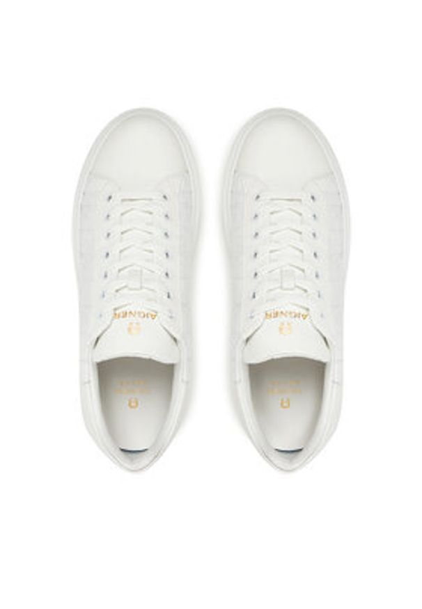 Aigner Sneakersy Sally 13A 1251430 Biały. Kolor: biały. Materiał: skóra