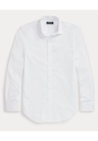 Ralph Lauren - RALPH LAUREN - Biała koszula z logo Slim Fit. Typ kołnierza: polo. Kolor: biały. Wzór: haft. Styl: klasyczny