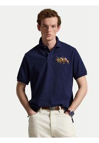 Polo Ralph Lauren Polo 710B14216003 Granatowy Regular Fit. Typ kołnierza: polo. Kolor: niebieski. Materiał: bawełna #1