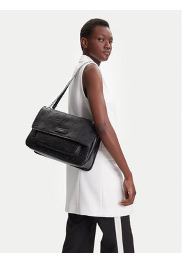 Karl Lagerfeld - KARL LAGERFELD Torebka A3W30108 Czarny. Kolor: czarny. Materiał: skórzane