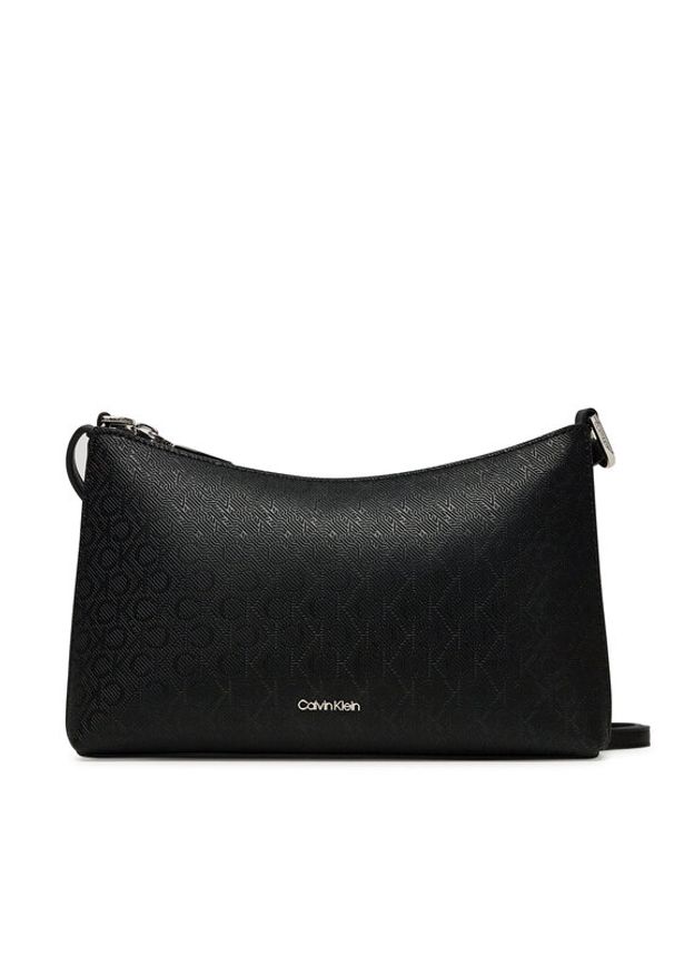 Calvin Klein Torebka Ck Must Aop Conv Logo Jqd Strap LV04F3099G Czarny. Kolor: czarny. Materiał: skórzane