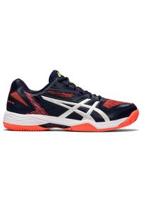 Asics - Buty sportowe treningowe do padla tenisa squasha męskie ASICS GEL-PADEL EXCLUSIV. Kolor: niebieski, wielokolorowy, pomarańczowy. Sport: tenis #1