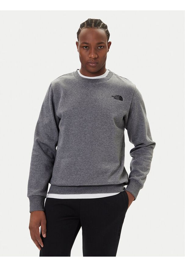 The North Face Bluza Simple Dome NF0A89FB Szary Regular Fit. Kolor: szary. Materiał: syntetyk, bawełna