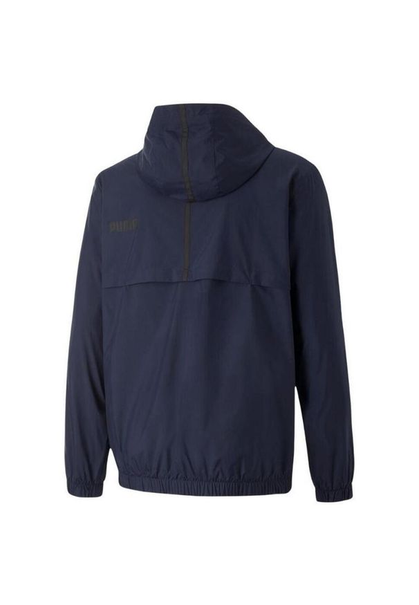 Puma - Męska Wiatrówka Essential Solid. Kolor: niebieski
