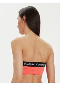 Calvin Klein Swimwear Góra od bikini KW0KW02355 Koralowy. Kolor: pomarańczowy. Materiał: syntetyk
