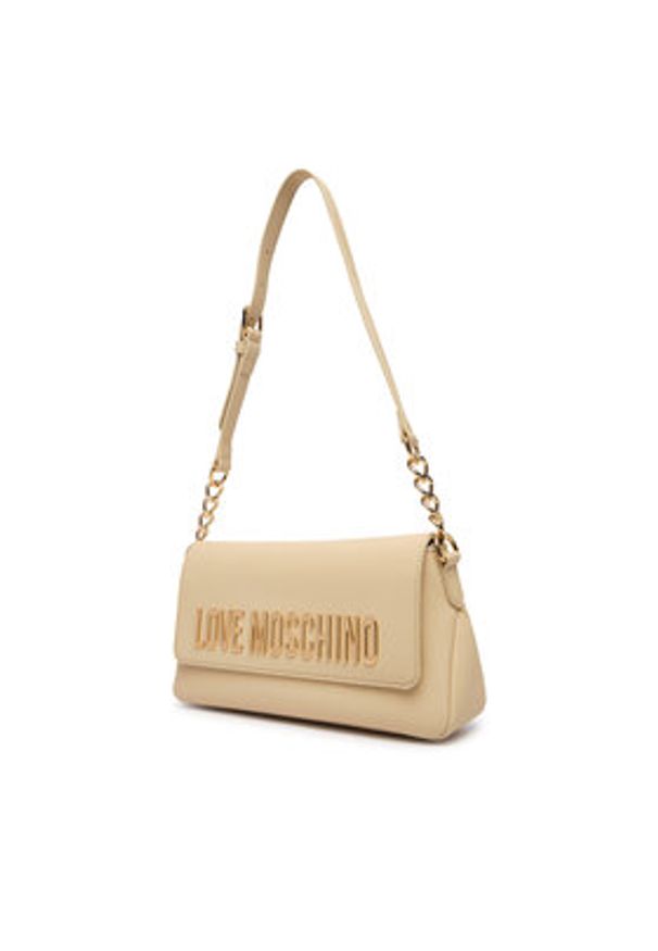 Love Moschino - LOVE MOSCHINO Torebka JC4109PP1OKD0129 Beżowy. Kolor: beżowy. Materiał: skórzane