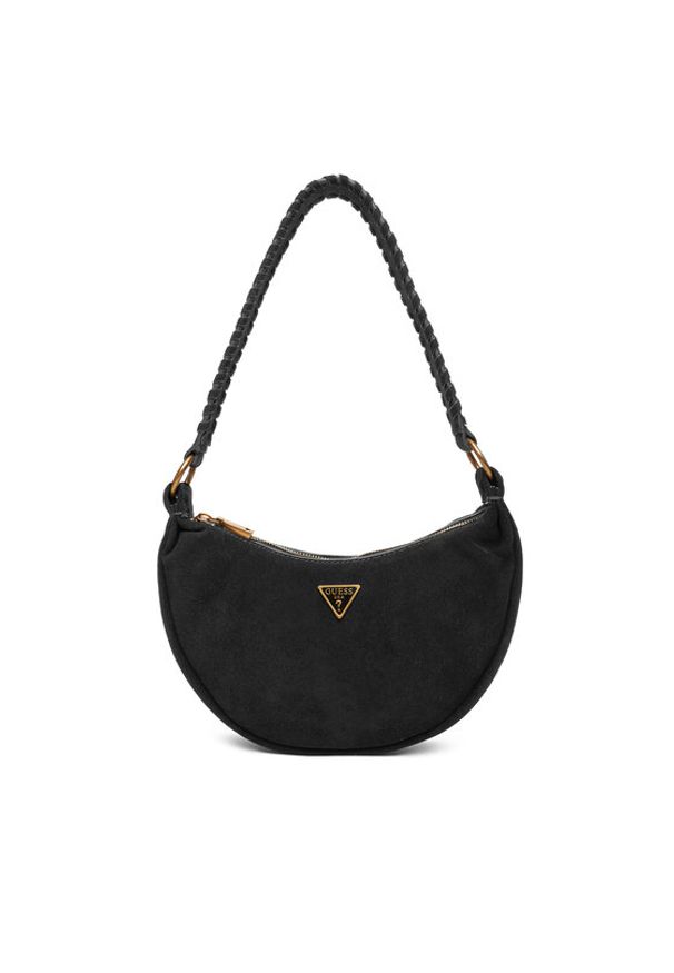 Guess Torebka Amita Mini HWSB95 39720 Czarny. Kolor: czarny. Materiał: skórzane, zamszowe