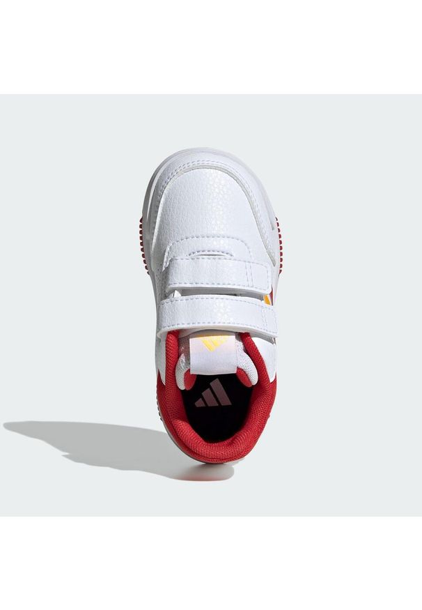 Adidas - Tensaur Hook and Loop Shoes. Kolor: czerwony, biały, wielokolorowy, żółty. Materiał: materiał. Sport: turystyka piesza