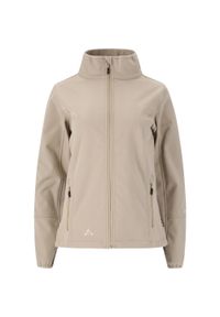 Damska kurtka wodoodporna Whistler Covina. Kolor: beżowy. Materiał: softshell. Sport: turystyka piesza #1