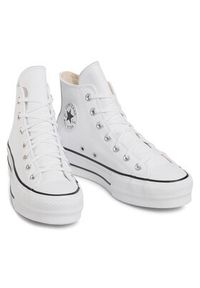 Converse Trampki Chuck Taylor All Star Lift Clean Hi 561676C Biały. Kolor: biały. Materiał: skóra #6