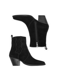 DeeZee Botki 20258-1 Czarny. Kolor: czarny. Materiał: materiał #2