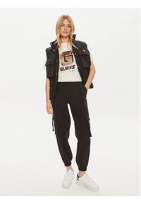 Guess T-Shirt Ines V4YI07 I3Z14 Écru Regular Fit. Materiał: bawełna
