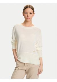 Armani Exchange Sweter XW000772 AF16602 U1003 Écru Relaxed Fit. Materiał: wełna