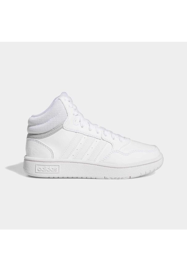Adidas - Hoops Mid Shoes. Kolor: biały, szary, wielokolorowy. Sport: turystyka piesza, tenis