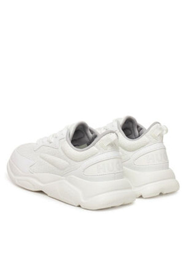 Hugo - HUGO Sneakersy Leon 50536270 Biały. Kolor: biały. Materiał: skóra