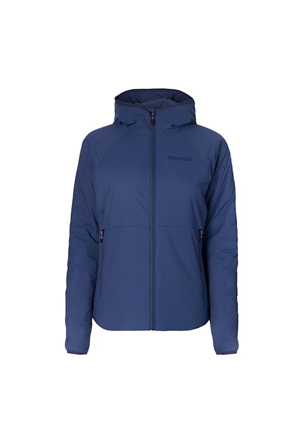 Kurtka hybrydowa damska Marmot Novus Hoody. Kolor: niebieski. Sezon: zima. Styl: sportowy