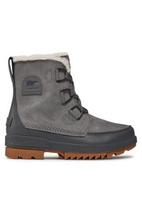 sorel - Sorel Botki Torino™ Ii Wp NL3488-052 Szary. Kolor: szary. Materiał: skóra, zamsz