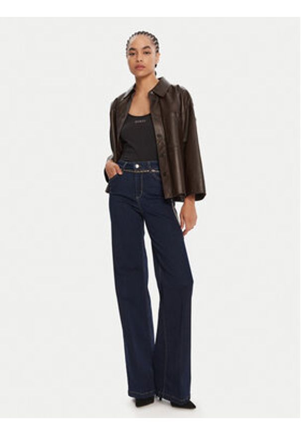 Liu Jo Jeansy UF5097 DS018 Granatowy Flare Fit. Kolor: niebieski