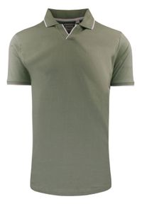 Oryginalna Koszulka Polo - Brave Soul - Wyblakła Zieleń. Okazja: na co dzień. Typ kołnierza: polo. Materiał: bawełna. Styl: casual