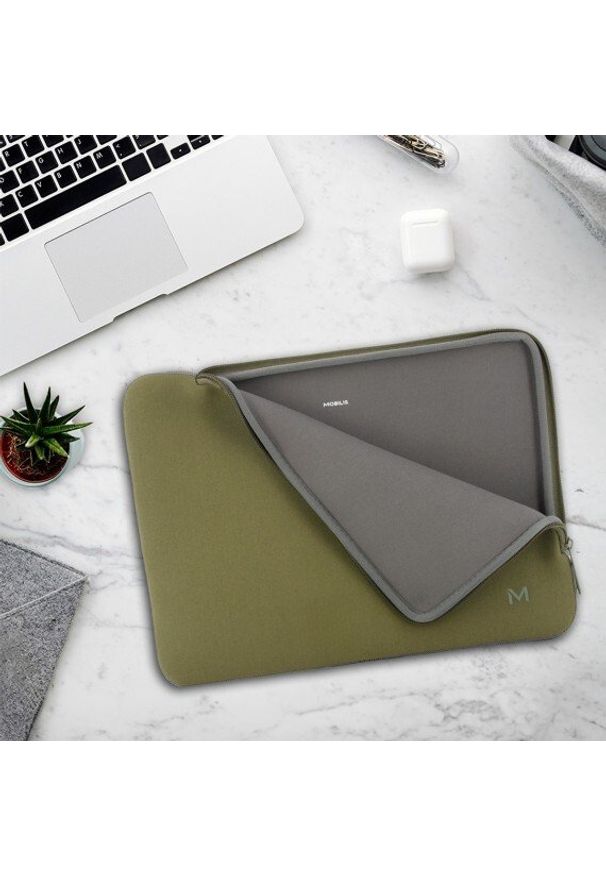 Torba Mobilis 049020 torba na laptop 36,1 cm (14.2") Aktówka zielony, szary. Kolor: zielony, szary, wielokolorowy