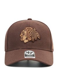47 Brand Czapka z daszkiem Chicago Blackhawks H-MVPSP04WBP-BW Brązowy. Kolor: brązowy. Materiał: materiał