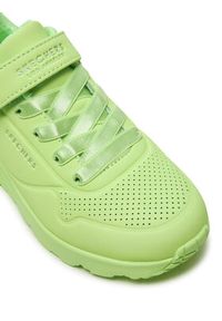 skechers - Skechers Sneakersy Uno Lite 310451L/LTGR Zielony. Kolor: zielony. Materiał: skóra