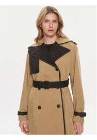 BOSS - Boss Trencz Caduca 50505713 Beżowy Regular Fit. Kolor: beżowy. Materiał: syntetyk #4