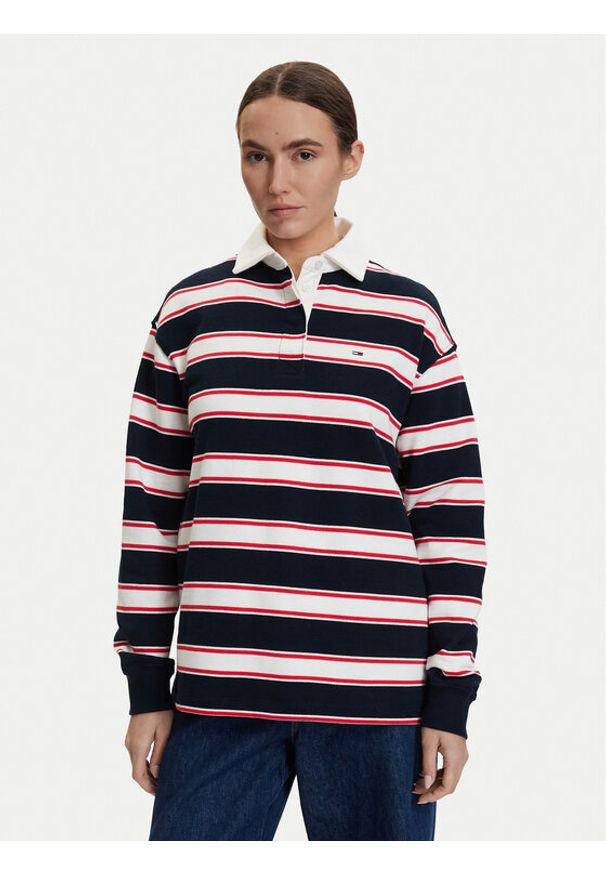 Tommy Jeans Bluza DW0DW22540 Kolorowy Relaxed Fit. Materiał: bawełna. Wzór: kolorowy