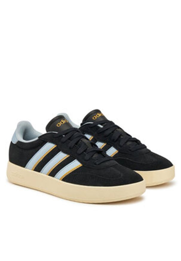 Adidas - adidas Sneakersy Barreda JP7108 Czarny. Kolor: czarny. Materiał: zamsz, skóra