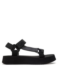 Calvin Klein Jeans Sandały Sandal Velcro Webbing Dc YW0YW01353 Czarny. Kolor: czarny