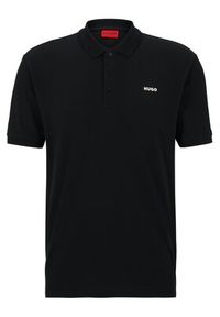 Hugo Polo Donos222 50466182 Czarny Regular Fit. Typ kołnierza: polo. Kolor: czarny. Materiał: bawełna