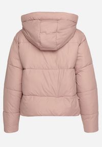 Born2be - Różowa Pikowana Kurtka Puffer z Kapturem Miviera. Okazja: na spotkanie biznesowe, do pracy, na co dzień. Typ kołnierza: kaptur. Kolor: różowy. Materiał: jeans. Sezon: zima. Styl: biznesowy, elegancki, casual