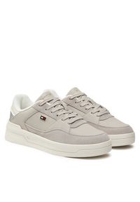 TOMMY HILFIGER - Tommy Hilfiger Sneakersy Essent Basket FW0FW08615 Szary. Kolor: szary. Materiał: skóra #4