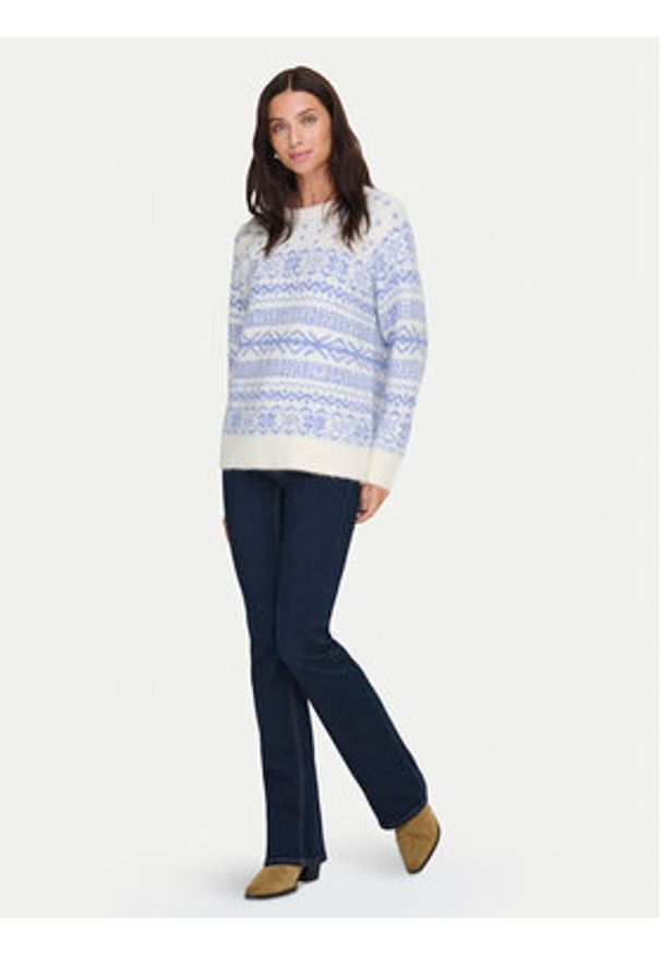 only - ONLY Sweter Xmas Nordic 15354824 Błękitny Regular Fit. Kolor: niebieski. Materiał: syntetyk