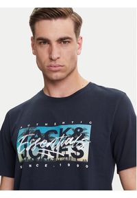 Jack & Jones - Jack&Jones T-Shirt Colton 12268438 Granatowy Standard Fit. Kolor: niebieski. Materiał: bawełna #6
