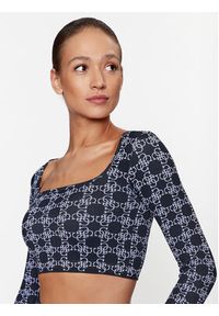 Guess Bluzka V3BP05 ZZ04N Granatowy Slim Fit. Kolor: niebieski. Materiał: syntetyk #3