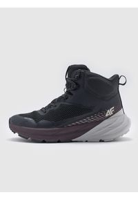 4f - 4F Wysokie buty trekkingowe SPEED HIKER z membraną męskie - fioletowe 42. Kolor: fioletowy. Materiał: materiał, guma. Szerokość cholewki: normalna. Sport: turystyka piesza