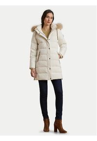 Lauren Ralph Lauren - LAUREN RALPH LAUREN Płaszcz zimowy 297957509002 Écru Regular Fit. Materiał: syntetyk. Sezon: zima #3