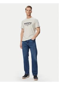 Tommy Jeans T-Shirt Graphic DM0DM23376 Szary jasny Slim Fit. Kolor: szary. Materiał: bawełna #3