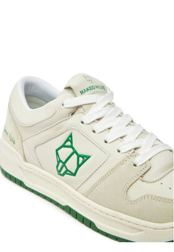 Naked Wolfe Sneakersy CM-01 Écru. Materiał: skóra