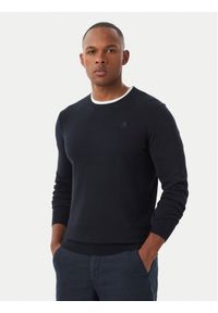 Karl Lagerfeld - KARL LAGERFELD Sweter 655008 561398 Granatowy Regular Fit. Typ kołnierza: dekolt w karo. Kolor: niebieski. Materiał: bawełna #1