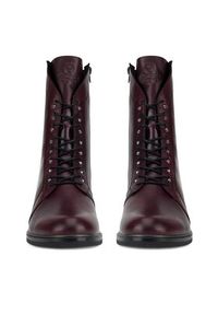 Remonte Botki D8380-35 Bordowy. Kolor: czerwony. Materiał: skóra #7