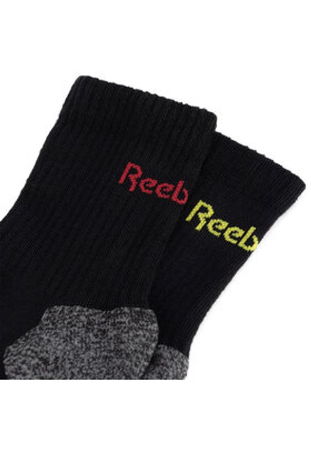 Reebok Skarpety długie R0418-SS24 (2-pack) Czarny. Kolor: czarny. Materiał: syntetyk