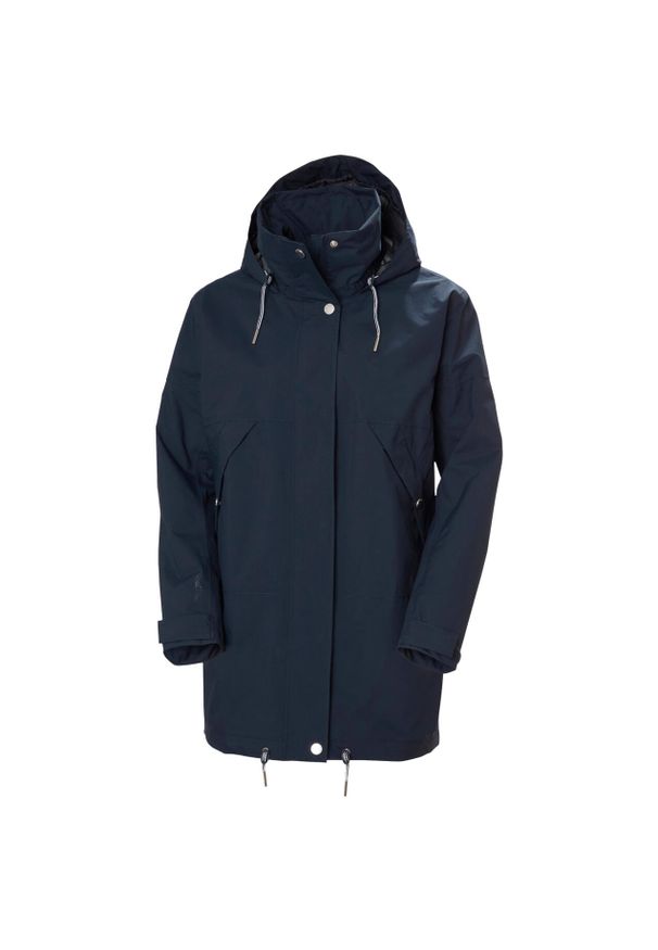 Damska kurtka wodoodporna Helly Hansen Koster All-Weather. Kolor: niebieski. Styl: retro, elegancki
