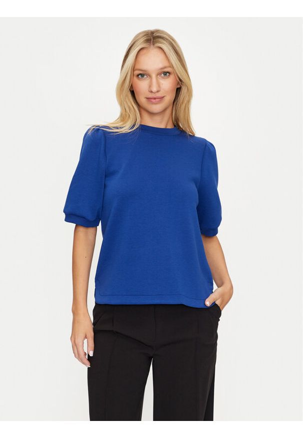 Vila Bluza Reflect 14097562 Niebieski Loose Fit. Kolor: niebieski. Materiał: syntetyk